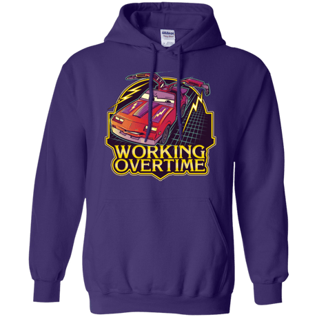 Sweatshirts Purple / Small Working Overtime Pullover Hoodie