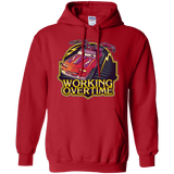 Sweatshirts Red / Small Working Overtime Pullover Hoodie