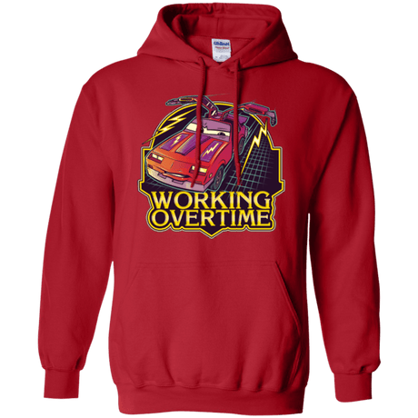 Sweatshirts Red / Small Working Overtime Pullover Hoodie