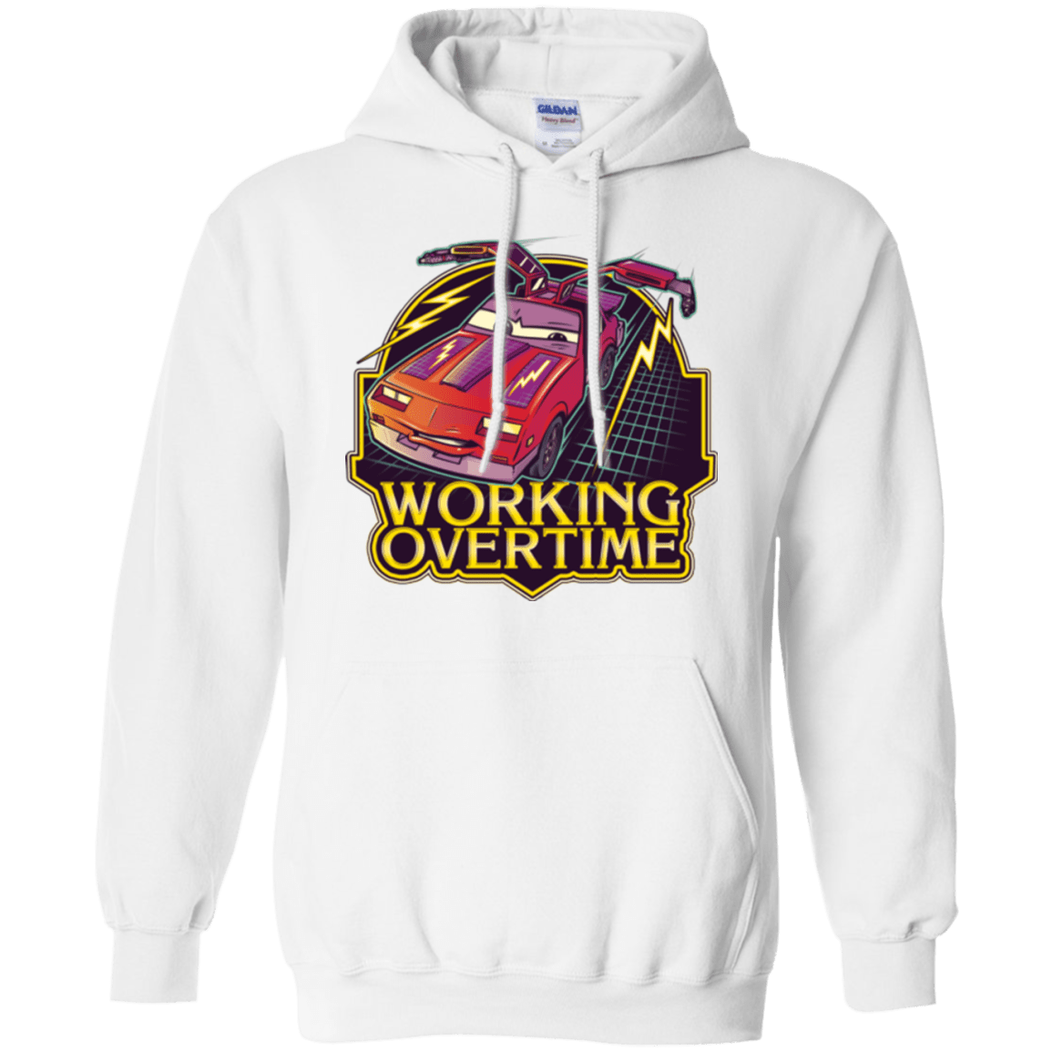 Sweatshirts White / Small Working Overtime Pullover Hoodie