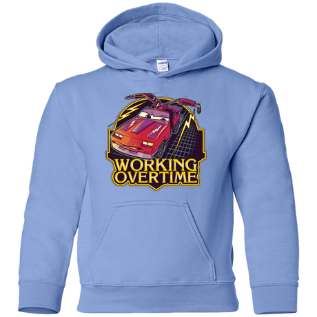 Sweatshirts Carolina Blue / YS Working Overtime Youth Hoodie