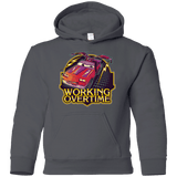 Sweatshirts Charcoal / YS Working Overtime Youth Hoodie