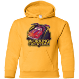 Sweatshirts Gold / YS Working Overtime Youth Hoodie