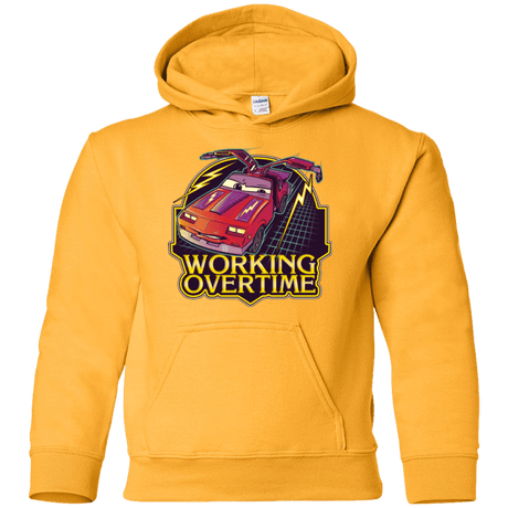 Sweatshirts Gold / YS Working Overtime Youth Hoodie