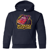 Sweatshirts Navy / YS Working Overtime Youth Hoodie