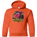 Sweatshirts Orange / YS Working Overtime Youth Hoodie