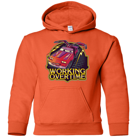 Sweatshirts Orange / YS Working Overtime Youth Hoodie