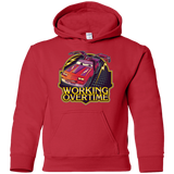 Sweatshirts Red / YS Working Overtime Youth Hoodie