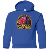 Sweatshirts Royal / YS Working Overtime Youth Hoodie