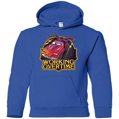 Sweatshirts Royal / YS Working Overtime Youth Hoodie