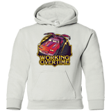 Sweatshirts White / YS Working Overtime Youth Hoodie