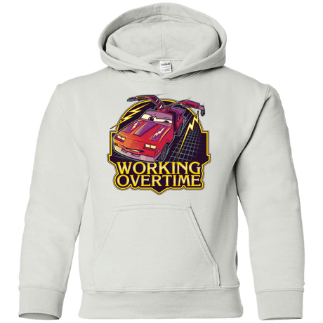 Sweatshirts White / YS Working Overtime Youth Hoodie