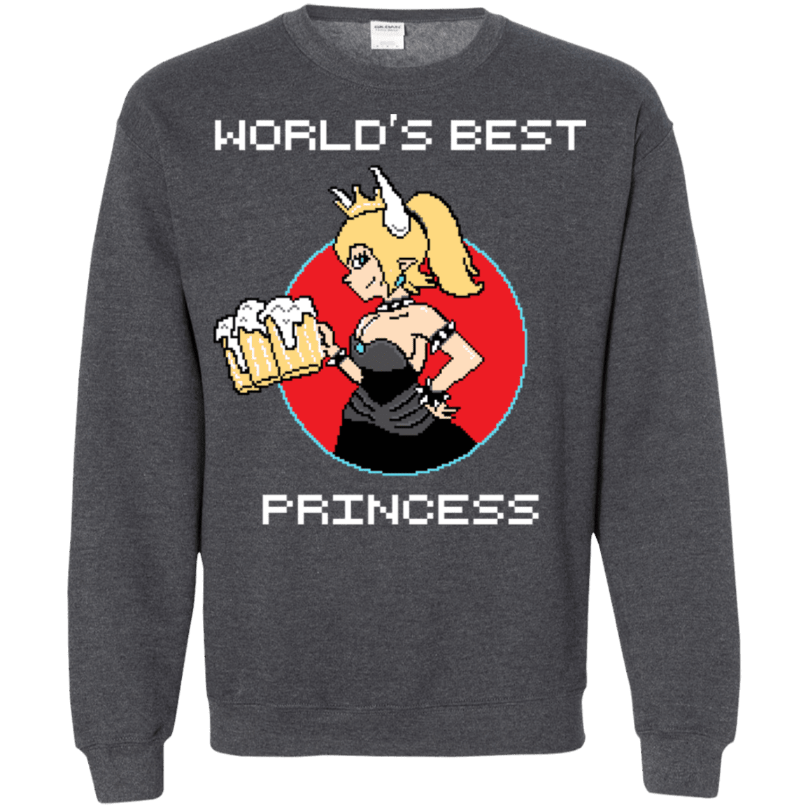 Sweatshirts Dark Heather / S World's Best Princess Crewneck Sweatshirt