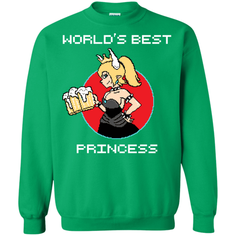 Sweatshirts Irish Green / S World's Best Princess Crewneck Sweatshirt