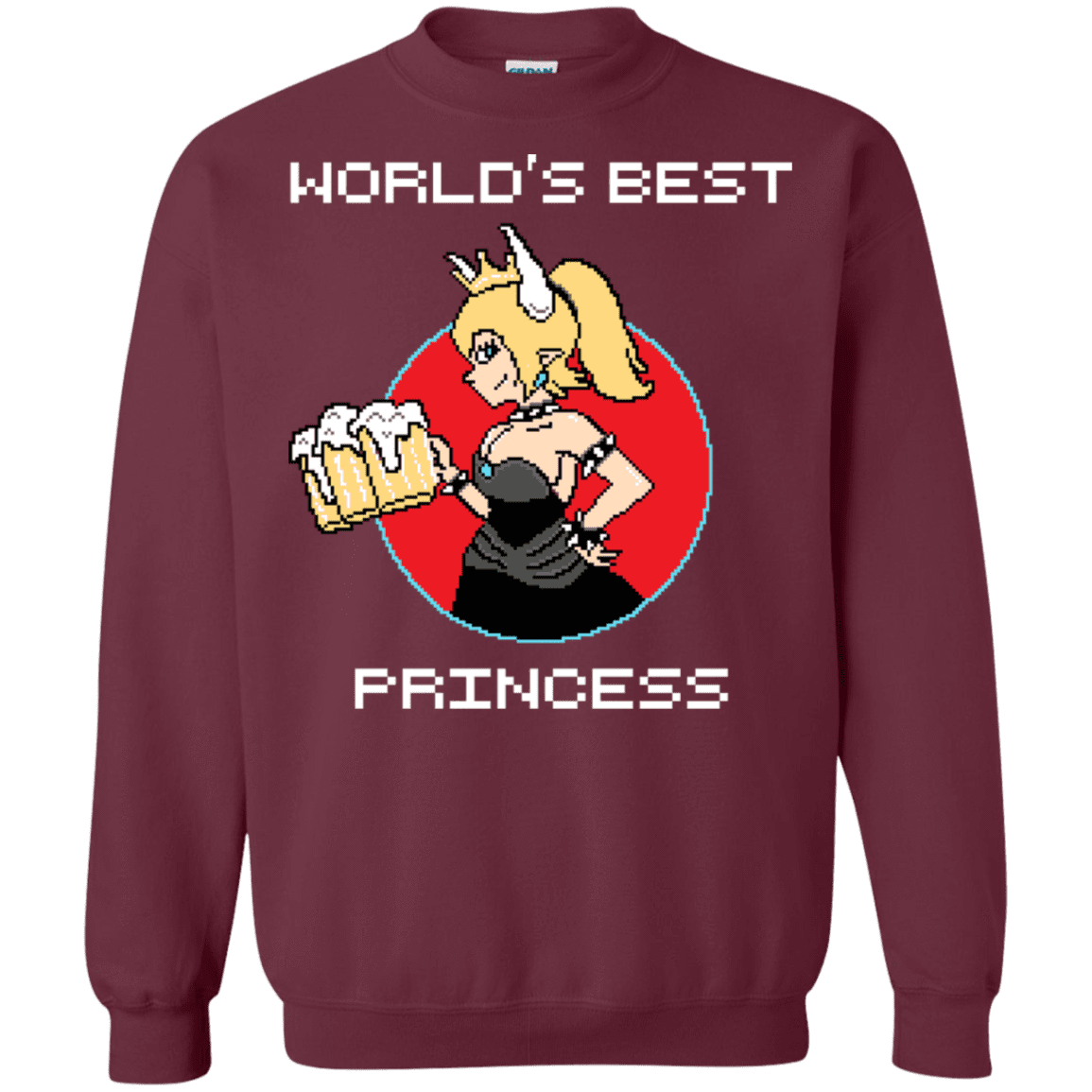 Sweatshirts Maroon / S World's Best Princess Crewneck Sweatshirt