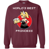 Sweatshirts Maroon / S World's Best Princess Crewneck Sweatshirt