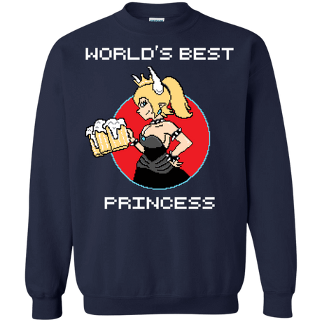 Sweatshirts Navy / S World's Best Princess Crewneck Sweatshirt