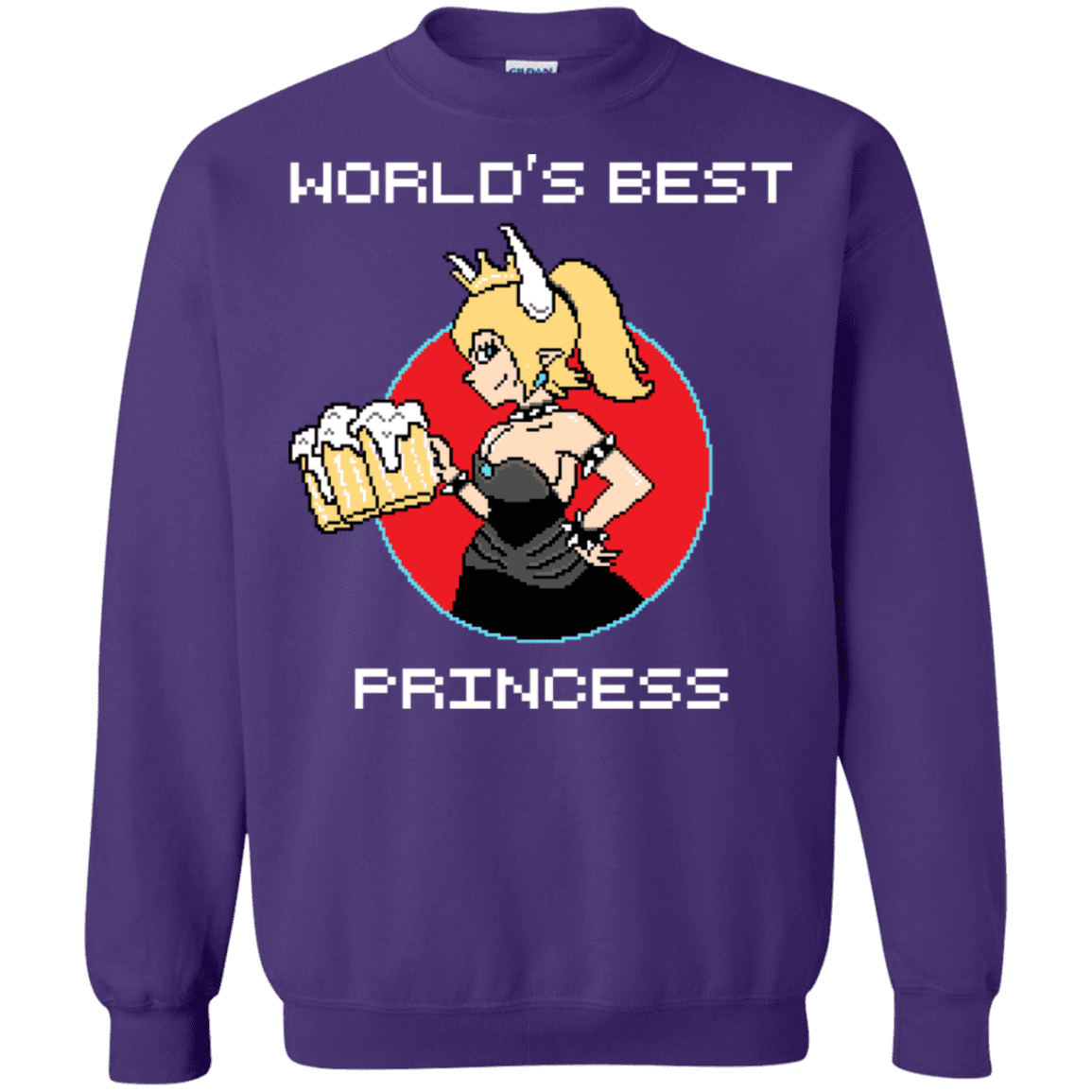 Sweatshirts Purple / S World's Best Princess Crewneck Sweatshirt