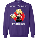 Sweatshirts Purple / S World's Best Princess Crewneck Sweatshirt