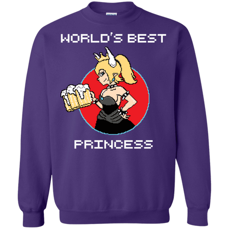 Sweatshirts Purple / S World's Best Princess Crewneck Sweatshirt