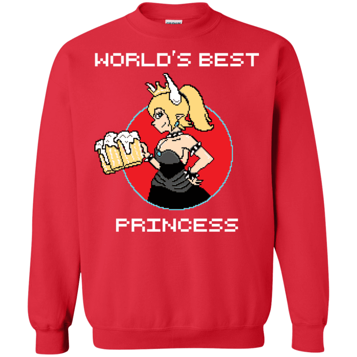 Sweatshirts Red / S World's Best Princess Crewneck Sweatshirt