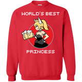 Sweatshirts Red / S World's Best Princess Crewneck Sweatshirt