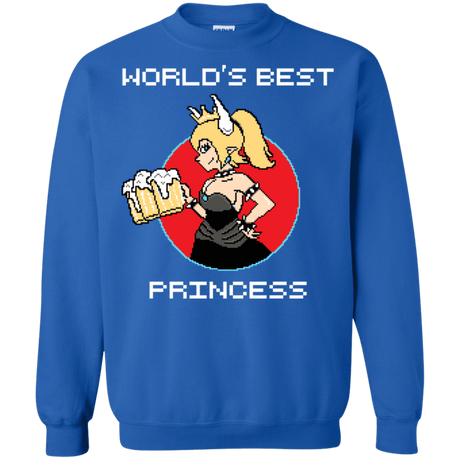 Sweatshirts Royal / S World's Best Princess Crewneck Sweatshirt