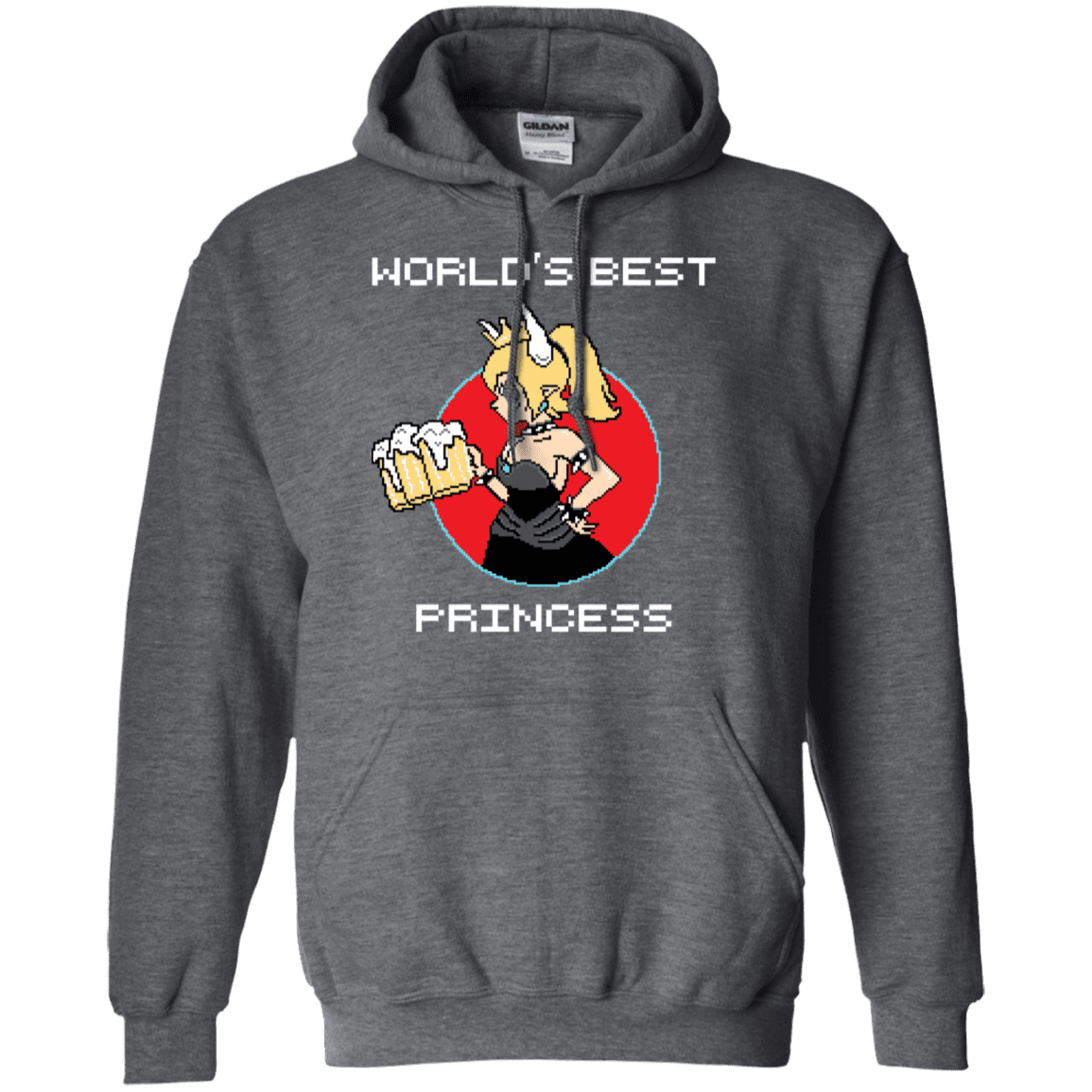 Sweatshirts Dark Heather / S World's Best Princess Pullover Hoodie