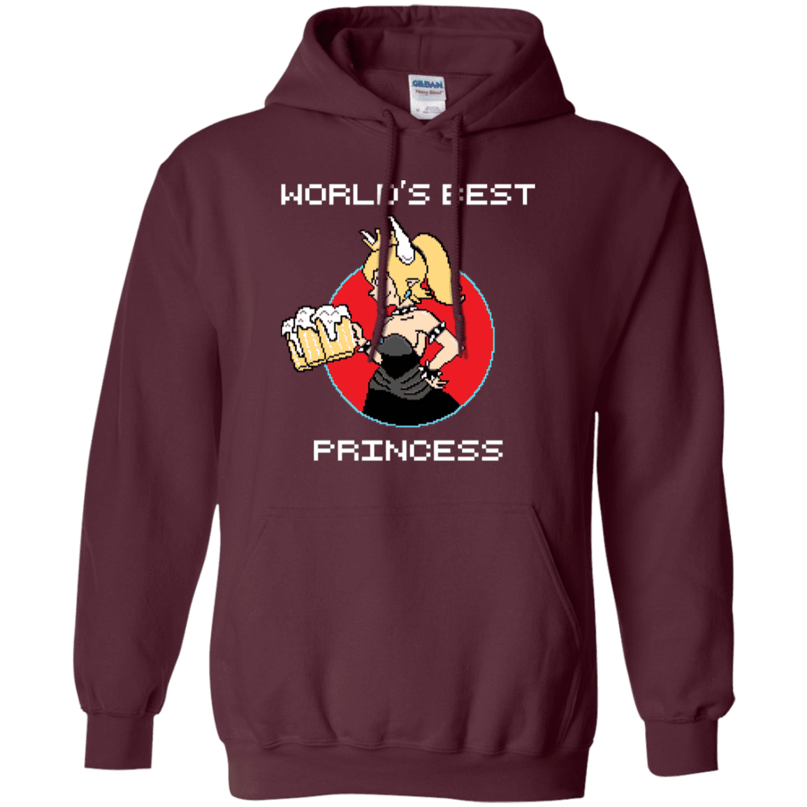 Sweatshirts Maroon / S World's Best Princess Pullover Hoodie