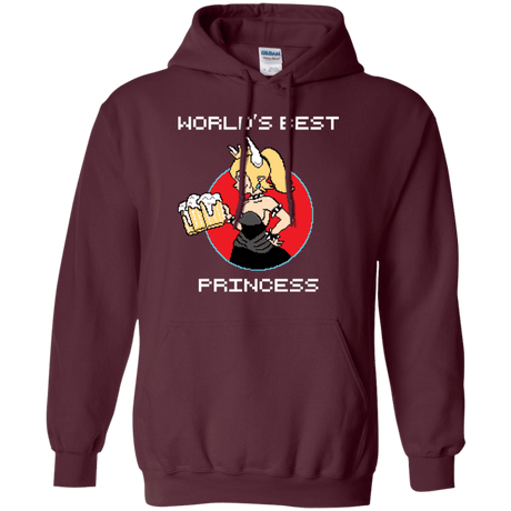 Sweatshirts Maroon / S World's Best Princess Pullover Hoodie