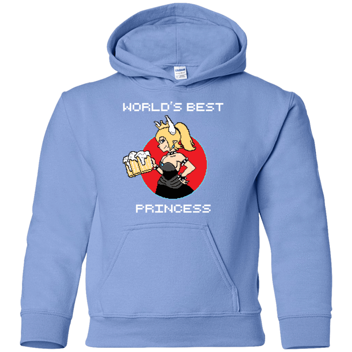 Sweatshirts Carolina Blue / YS World's Best Princess Youth Hoodie