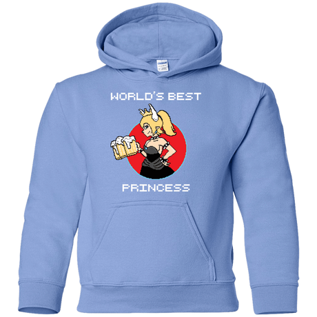 Sweatshirts Carolina Blue / YS World's Best Princess Youth Hoodie