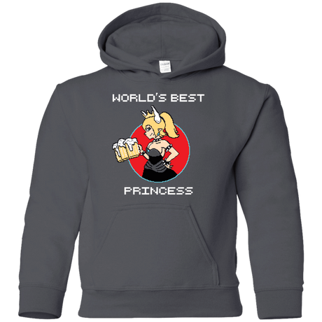 Sweatshirts Charcoal / YS World's Best Princess Youth Hoodie