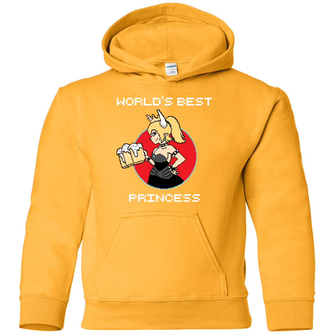 Sweatshirts Gold / YS World's Best Princess Youth Hoodie