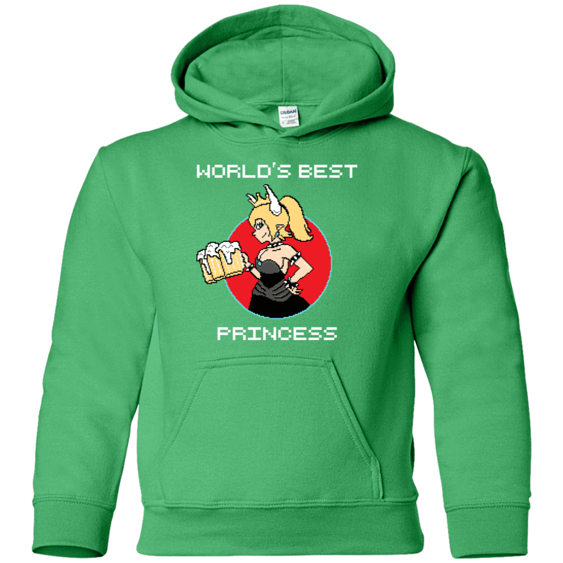 Sweatshirts Irish Green / YS World's Best Princess Youth Hoodie