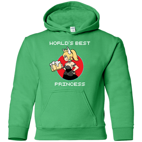 Sweatshirts Irish Green / YS World's Best Princess Youth Hoodie