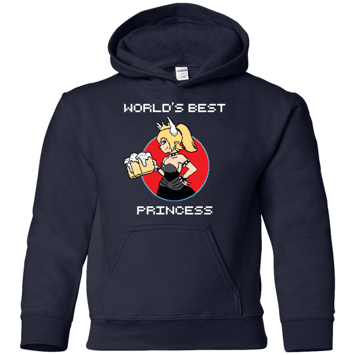 Sweatshirts Navy / YS World's Best Princess Youth Hoodie