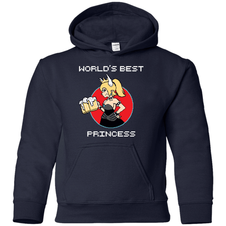 Sweatshirts Navy / YS World's Best Princess Youth Hoodie