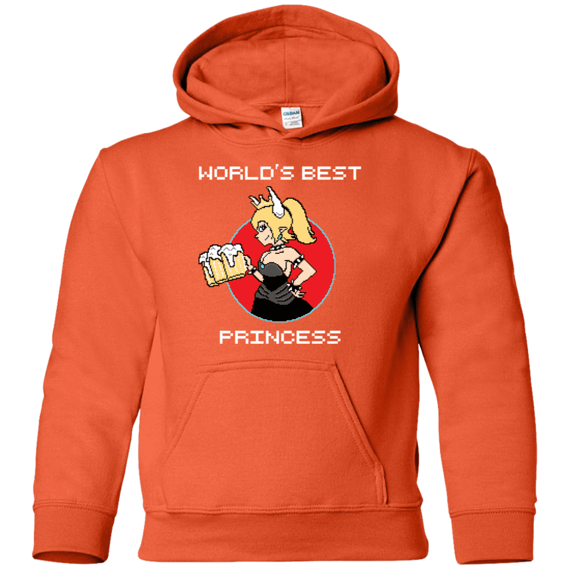 Sweatshirts Orange / YS World's Best Princess Youth Hoodie