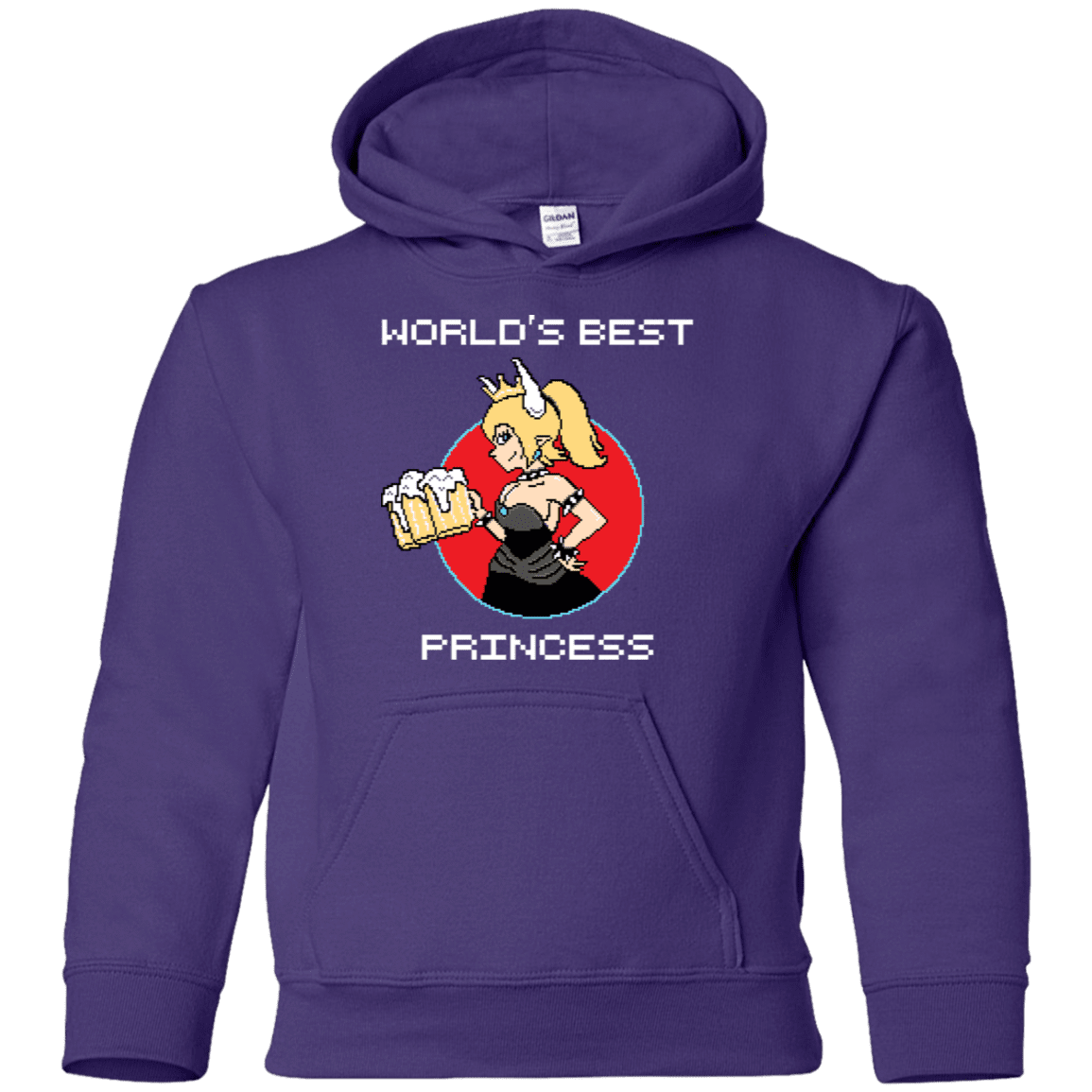 Sweatshirts Purple / YS World's Best Princess Youth Hoodie