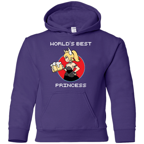 Sweatshirts Purple / YS World's Best Princess Youth Hoodie