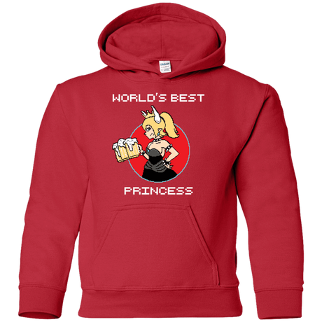 Sweatshirts Red / YS World's Best Princess Youth Hoodie