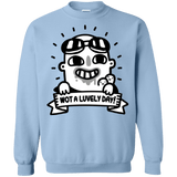 Sweatshirts Light Blue / Small Wot A Luvely Day Crewneck Sweatshirt