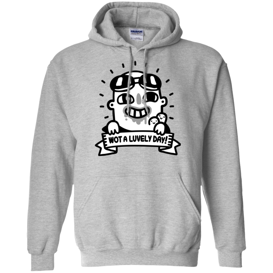 Sweatshirts Sport Grey / Small Wot A Luvely Day Pullover Hoodie