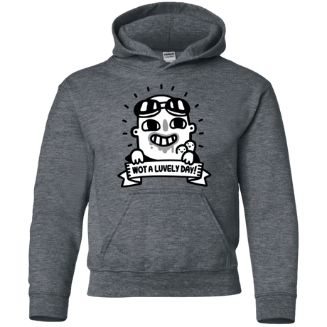 Sweatshirts Dark Heather / YS Wot A Luvely Day Youth Hoodie