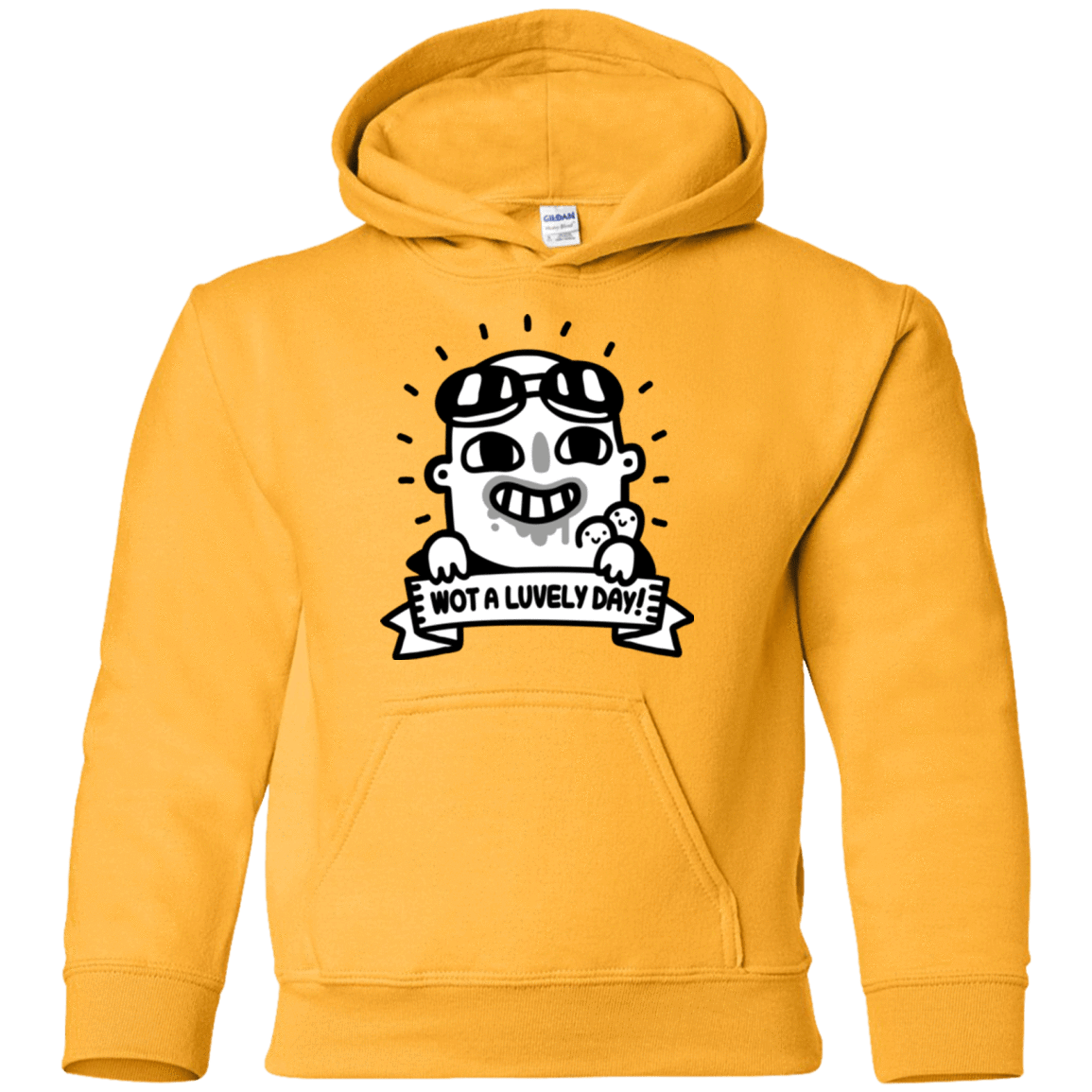 Sweatshirts Gold / YS Wot A Luvely Day Youth Hoodie