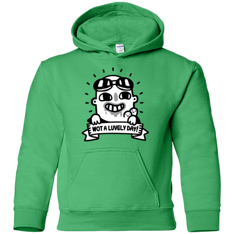 Sweatshirts Irish Green / YS Wot A Luvely Day Youth Hoodie