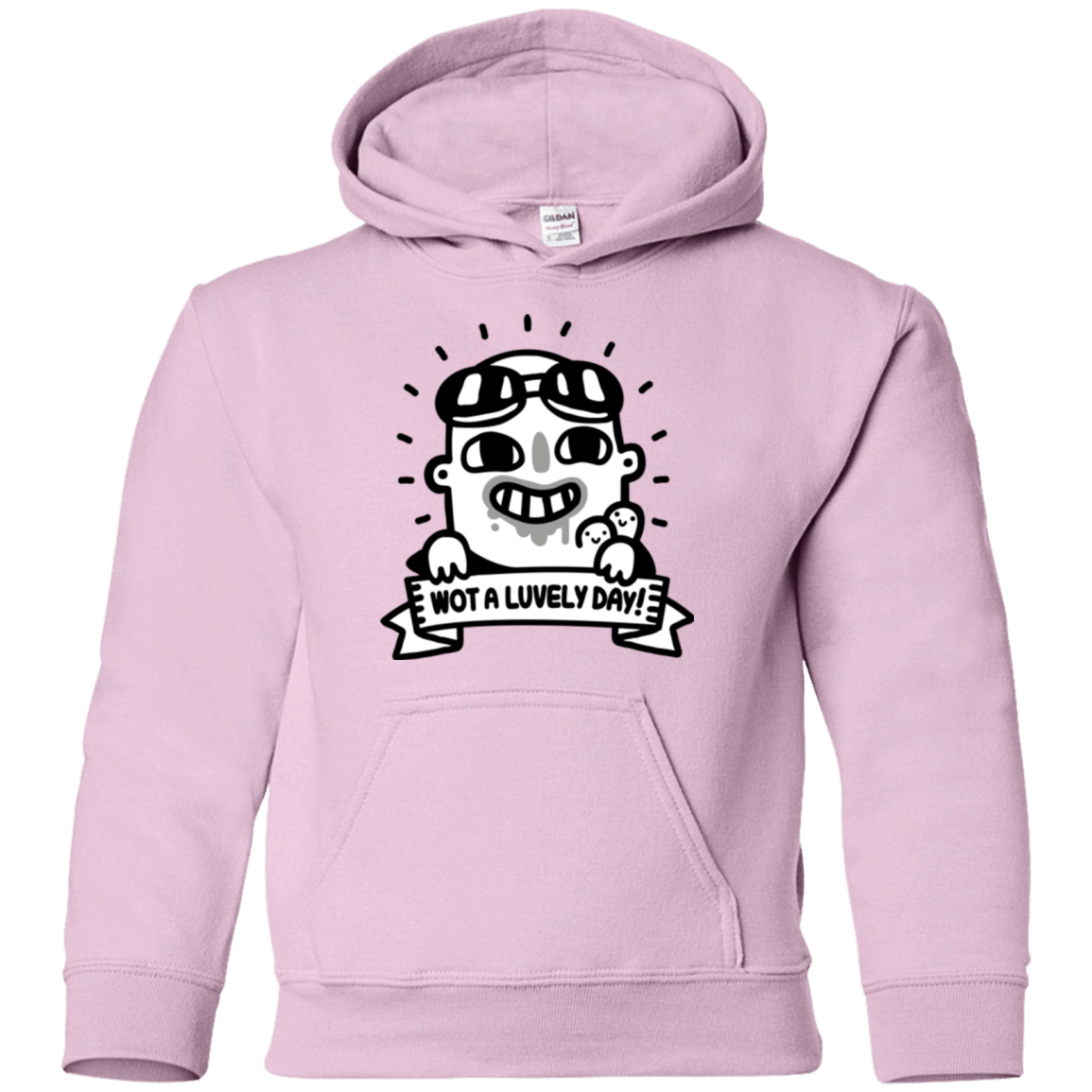 Sweatshirts Light Pink / YS Wot A Luvely Day Youth Hoodie