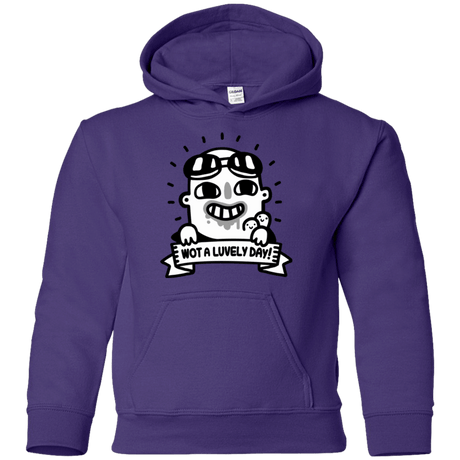 Sweatshirts Purple / YS Wot A Luvely Day Youth Hoodie