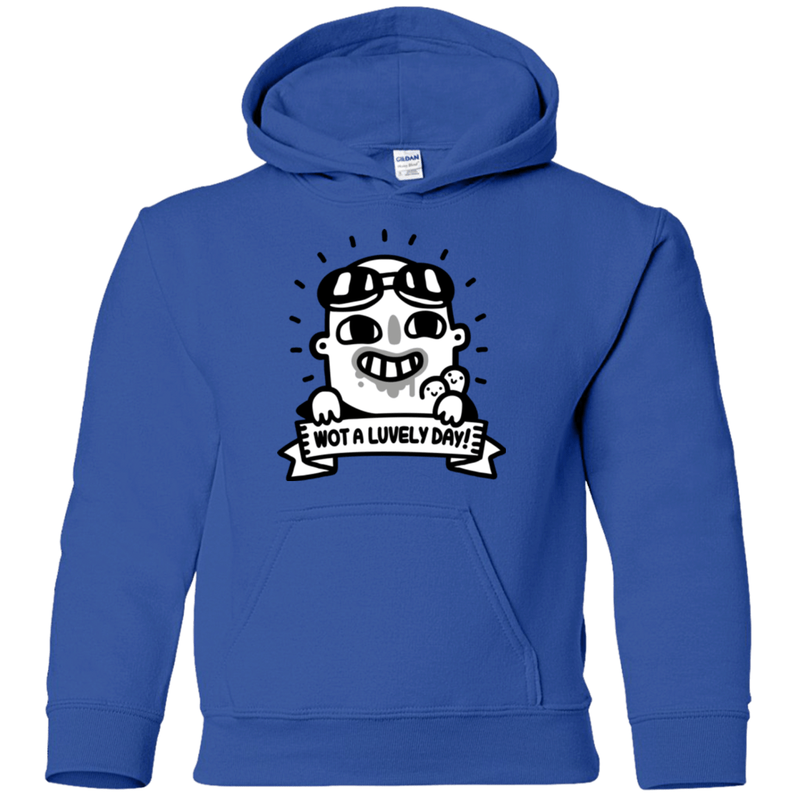 Sweatshirts Royal / YS Wot A Luvely Day Youth Hoodie